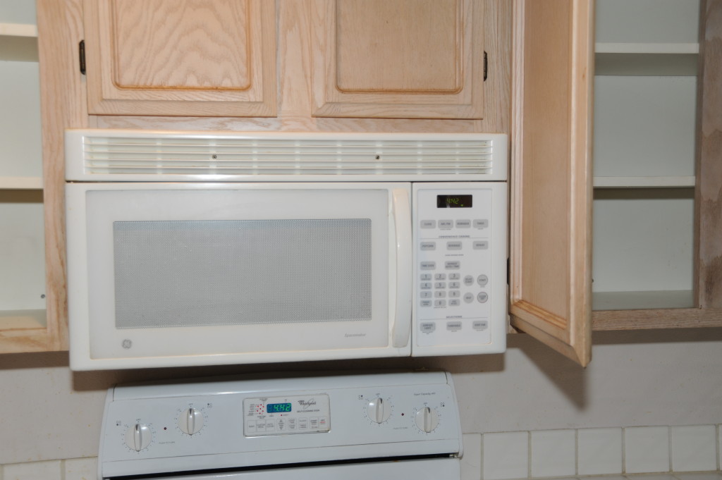 Microwave is ok, but if we go with stainless steel, we  would replace
